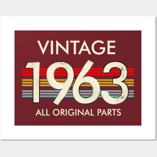 Vintage 1963 All Original Parts Posters and Art